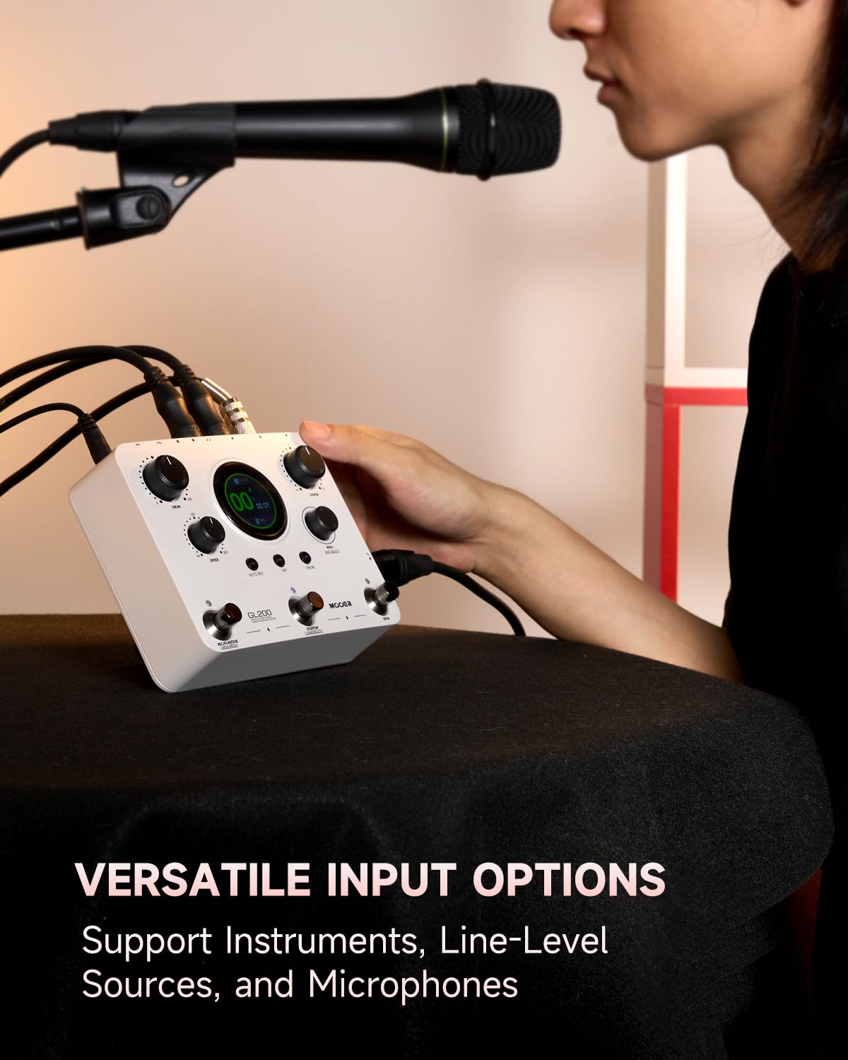 ギター MOOER GL200 Amazon.com: MOOER GL200 Looper Pedal Drum Machine, Drum Looper