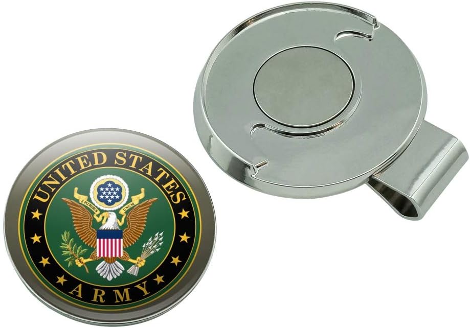 review GRAPHICS & MORE U.S. Army United States Army Eagle Logo Golf Hat Clip with Magnetic Ball Marker