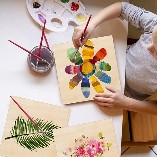 Miniatura 5 de Paquete de 20 hojas de tilo para manualidades 12 x 12 x 116 pulgadas hojas de madera contrachapada con superficies lisas artesanía de madera