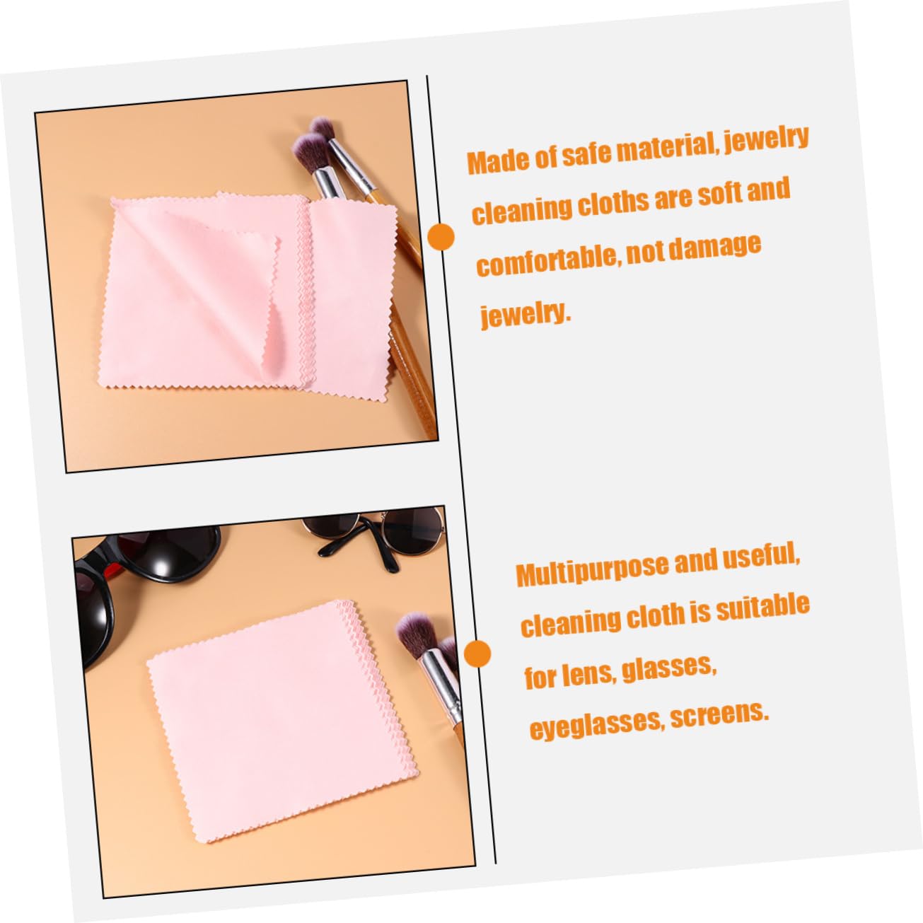 GALPADA Pezzi Lavavetri Magnetico Detergenti Schermo Telecamera Prodotti Panno Occhiali Panno per La Pulizia delle Panno Lucidante per Gioielli Fibra Superfine Rosa