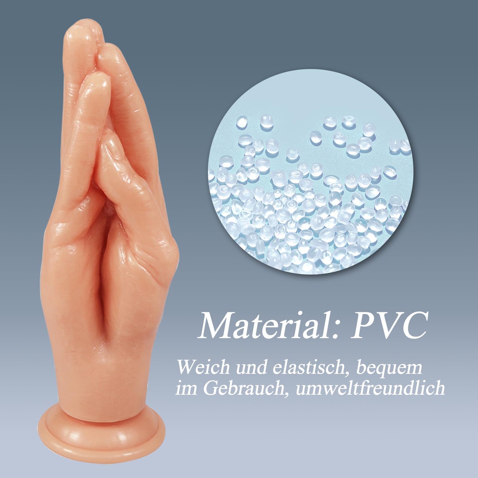 Plug Anale Sex toys Pugno Dildo, Mano Dildo Fisting Anale Plug Donna Uomo, Butt Plug con Ventosa, Anali Giocattoli Anale-dilatatore SexToy (Color Carne, Mano)