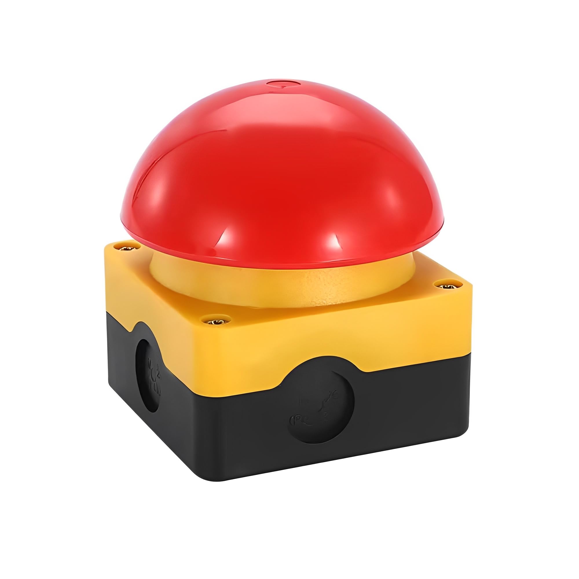 MiJunHD Emergency Stop Push Button Switch,Push Self-Locking,IP65 Waterproof Switch Hand Clap Racket Foot Switch NO/NC Start Contactor (1Piece Mushroom Head Type) — image 1