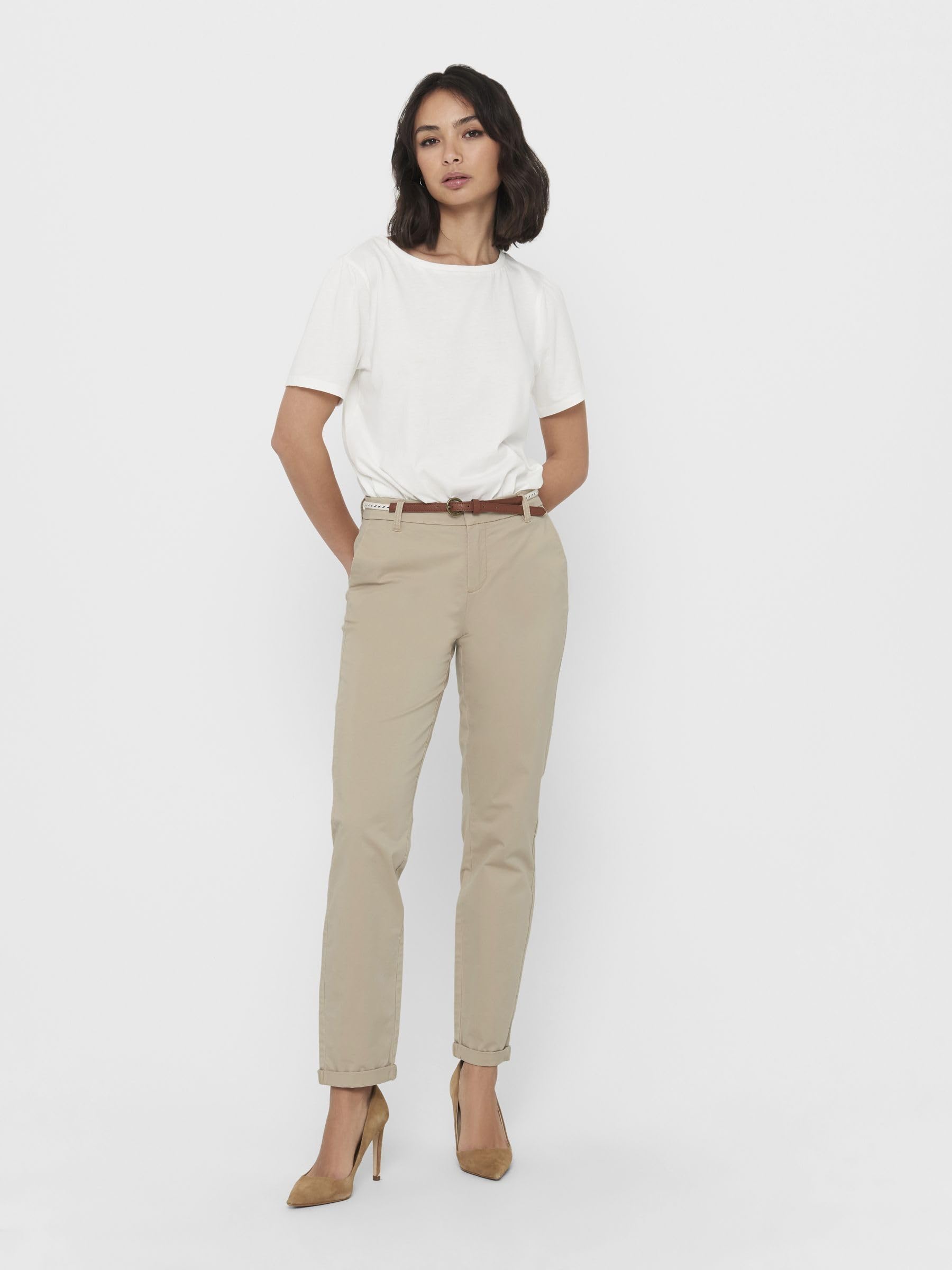 ONLY Pantalon Chino ONLBIANA Regular Fit Pantalon Chino