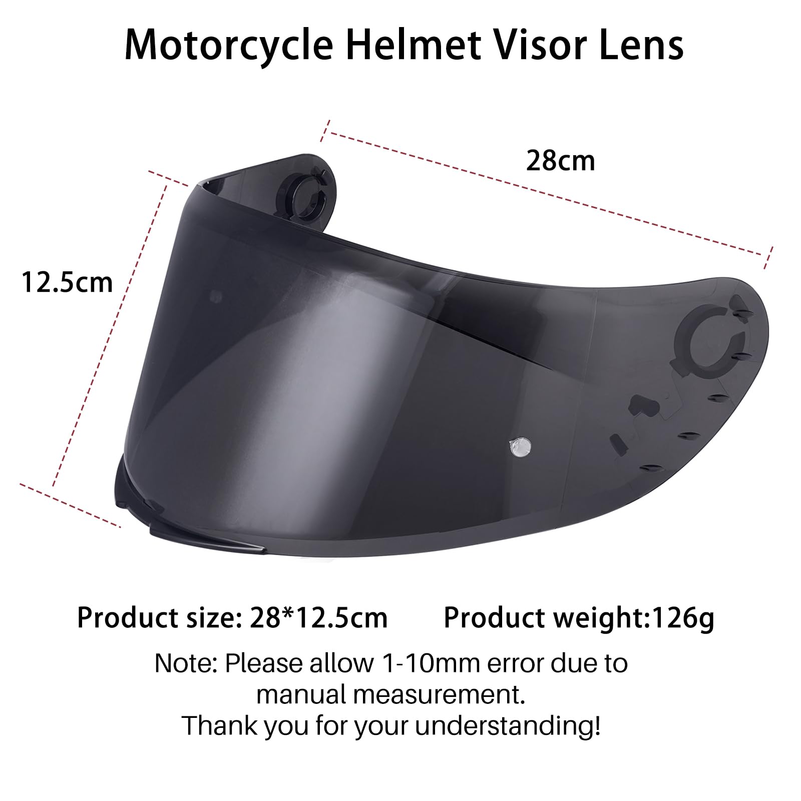 Kask motocyklowy z wizjerem do MT V-14 Rapide Targo Blade 2, ochrona przed wiatrem, wizjer na całą twarz, akcesoria do kasku (czarny)