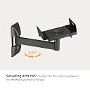 Gadget Wagon 2 Units Adjustable Speaker Wall Mount Bracket Swivel & Tilt | 25 Kgs Load Capacity| Swivel & Tilt gallery image
