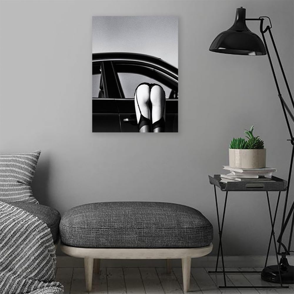 VERRE ART Printed Framed Canvas Painting for Home Decor Office Wall Studio Wall Living Room Decoration (14x22inch Wrapped) - Madame du Barry