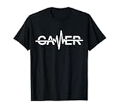Gamer Heartbeat Video Games Graphic T-Shirt