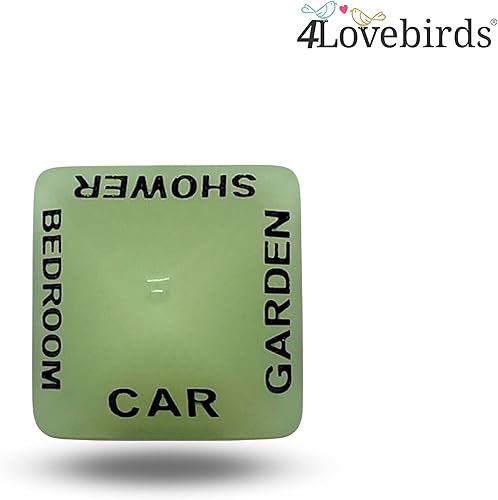 Miniatura 6 de Juego de 5 dados románticos luminosos para juegos de rol, regalo del día de San Valentín para despedida de soltera, luna de miel, fiesta de