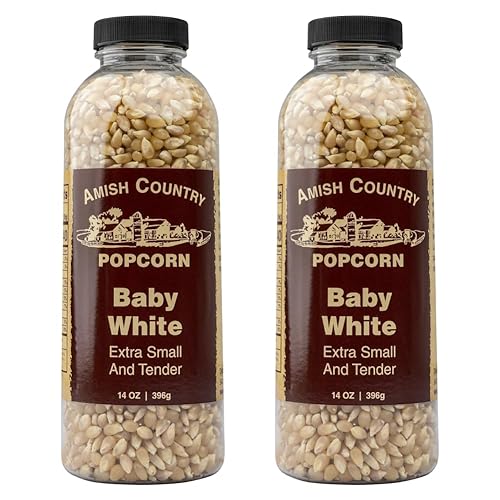 Miniatura 36 de Amish Country Popcorn 10 bolsas de 4 onzas Palomitas de maíz blancas bebé Antigüedad, sin OMG y sin gluten (bolsas de 10 a 4 onzas)