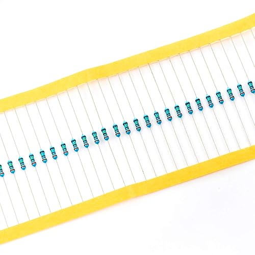 Vista 225 de Chanzon 100pcs 1/4W (0.25W) 33K Ω ohmios Resistencia fija de película metálica 0.01 ±1% Tolerancia 33KR MF Resistencias de orificio pasante