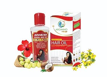 Aromino herbal hair oil 100% natural herbs ,soft&smooth bouncy hair, best to use after wash, promotes your hair growth