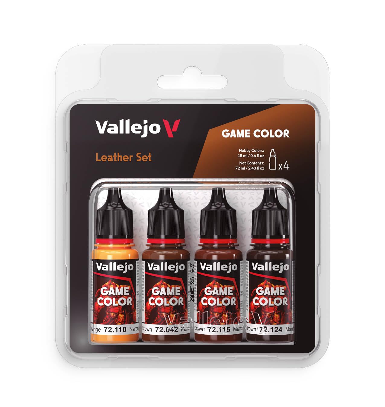 Amazon.com: Vallejo - Leather Color Set | Game Color | Contains 4