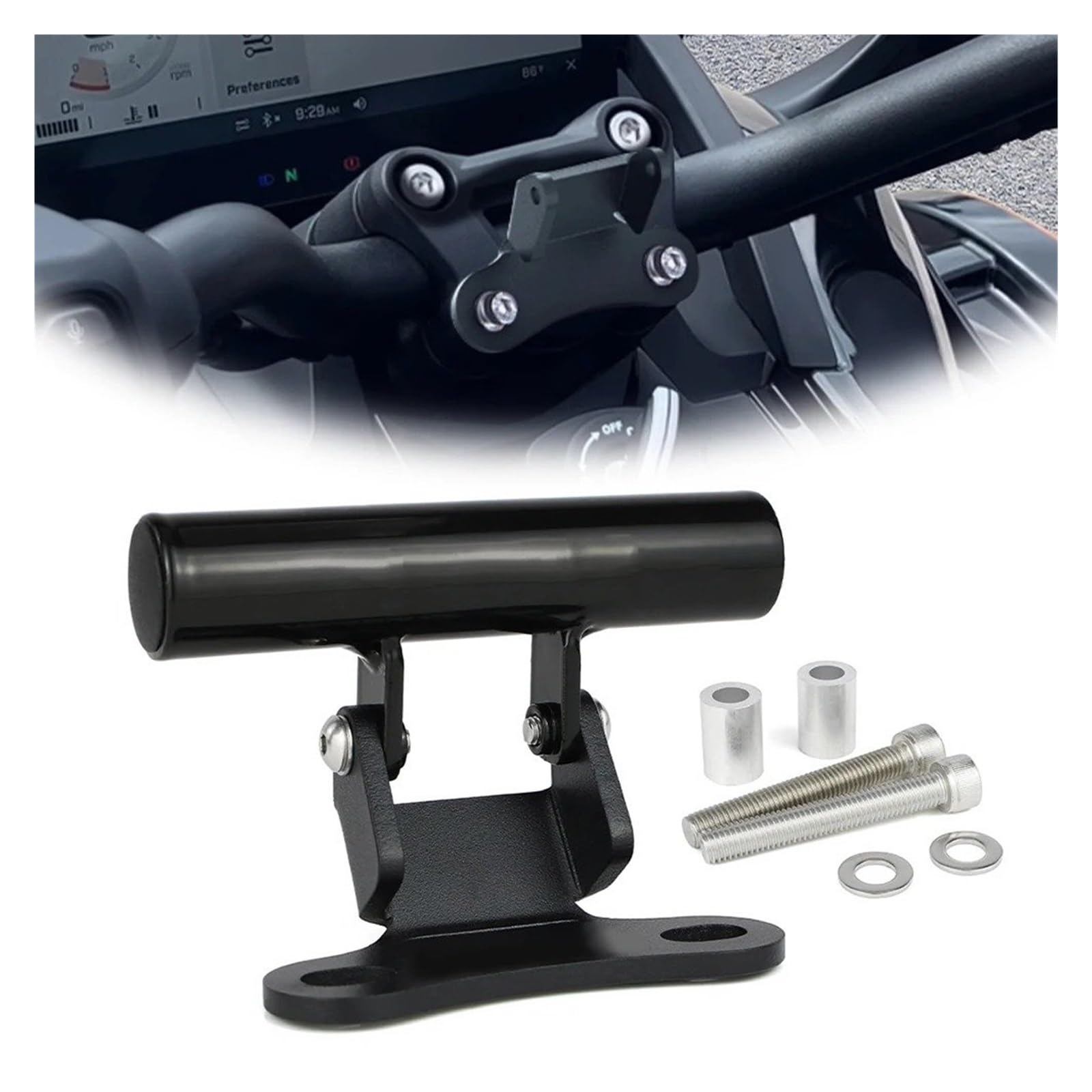 Navi Halterung Motorrad Für Spyder F3 2015-2025 Für Spyder RT 2020-2025 CNC GPS Telefon Halter Stehen Navigation Lenker Verlängerung Halterung(Type 5)