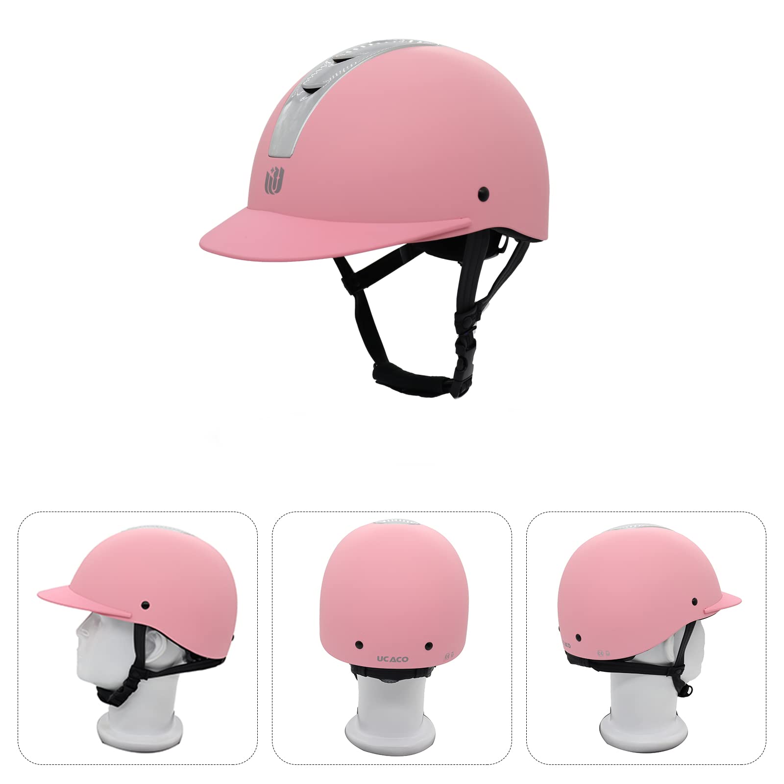 Casco de Equitación, Casco de Montar Ajustable Unisex Adulto, Casco de Equitación Infantil, Protección para Todos Los Jóvenes Entusiastas de La Equitación