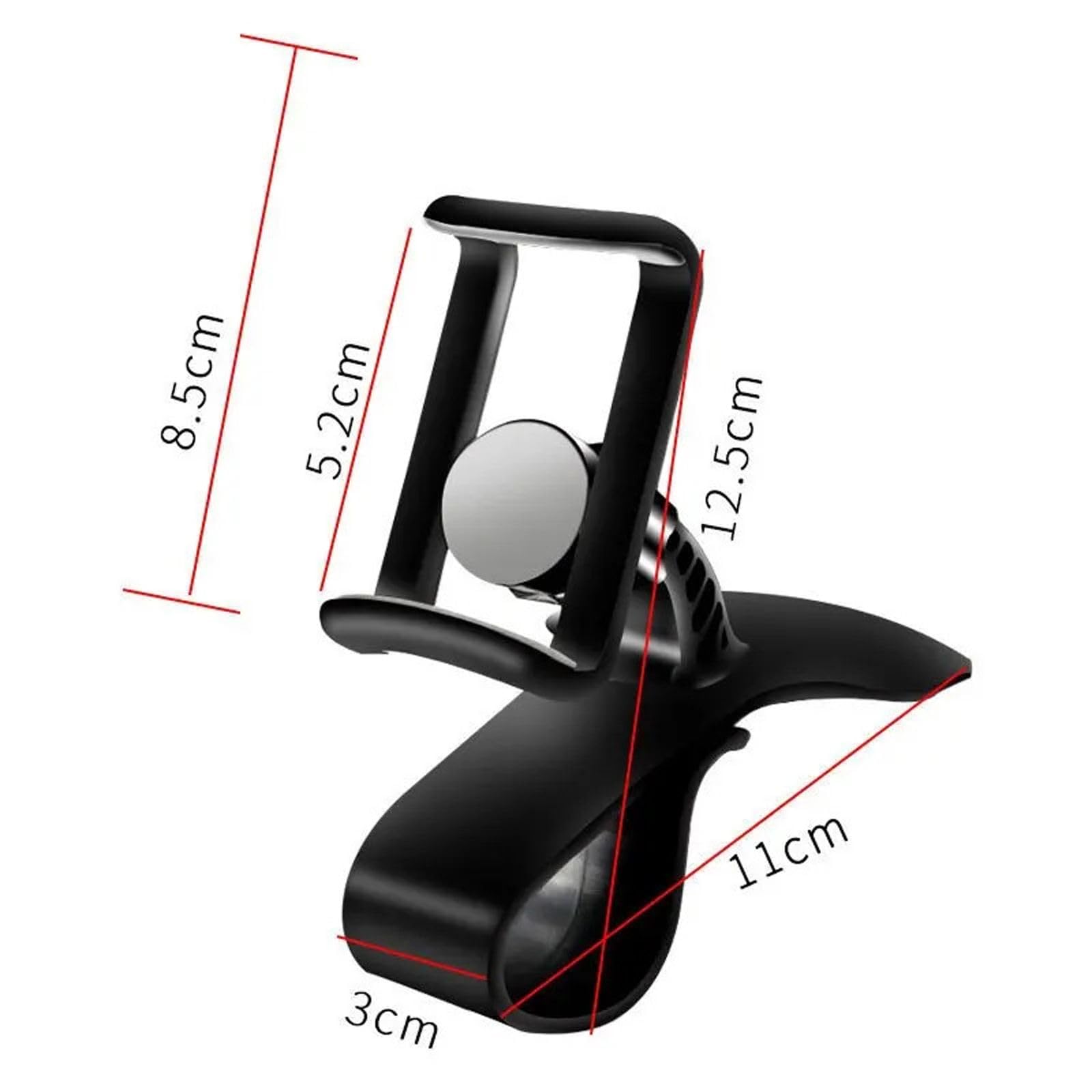 Uchwyt samochodowy na telefon Stojak Uchwyt samochodowy Uchwyt GPS Samochodowy telefon komórkowy Obsługa w samochodzie, Pasuje do iPhone'a Xiaomi Samsung