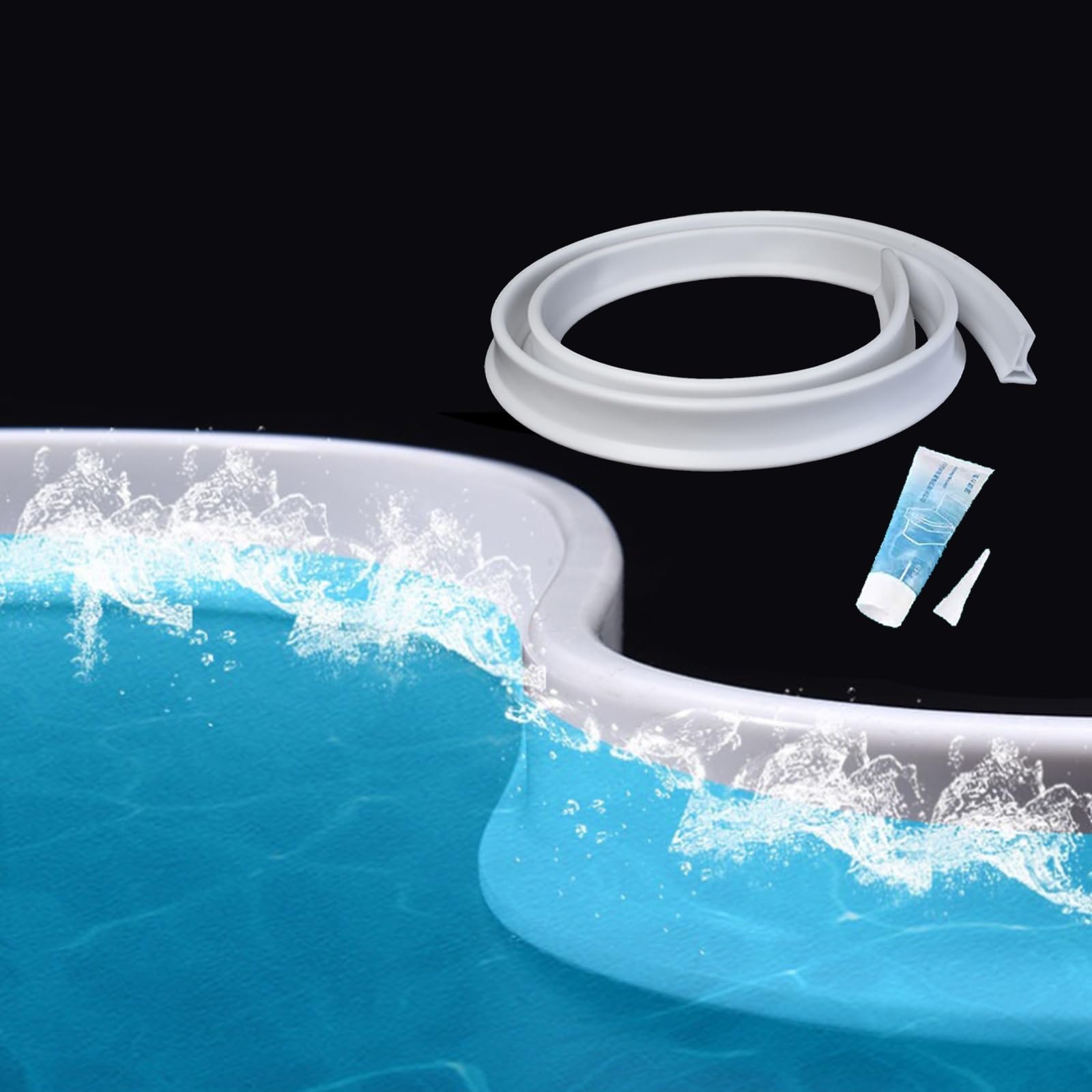 Barrera Agua Ducha Borde Plato Barrera Agua Ducha Barrera Para Ducha 7 10 CM Alto, Tiras De Retenciónb Bloqueador De Salpicaduras De Baño Para Puerta/esquina De Bañera/suelo, Borde De Umbral Abatible