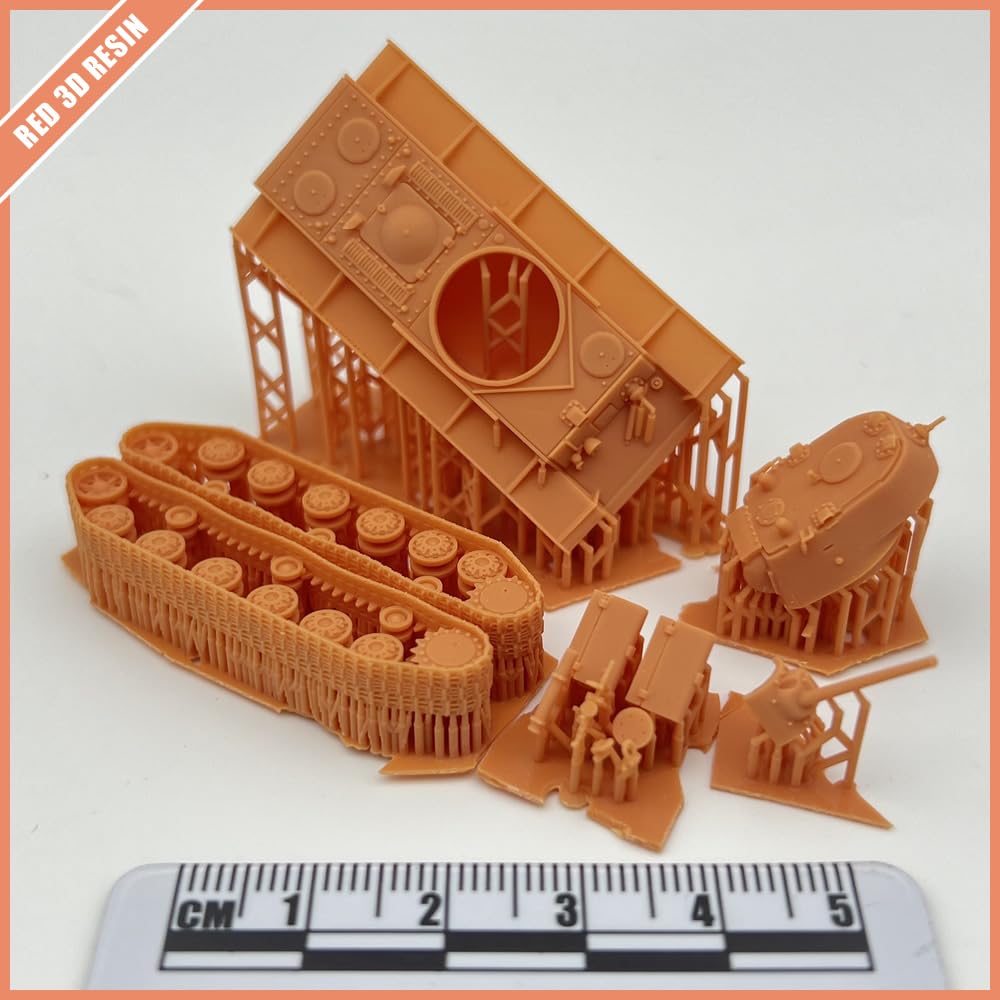 Amazon | 【1/144 TANK】【赤】【E】ソ連 KV-1 CAST 重戦車 鋳造砲塔