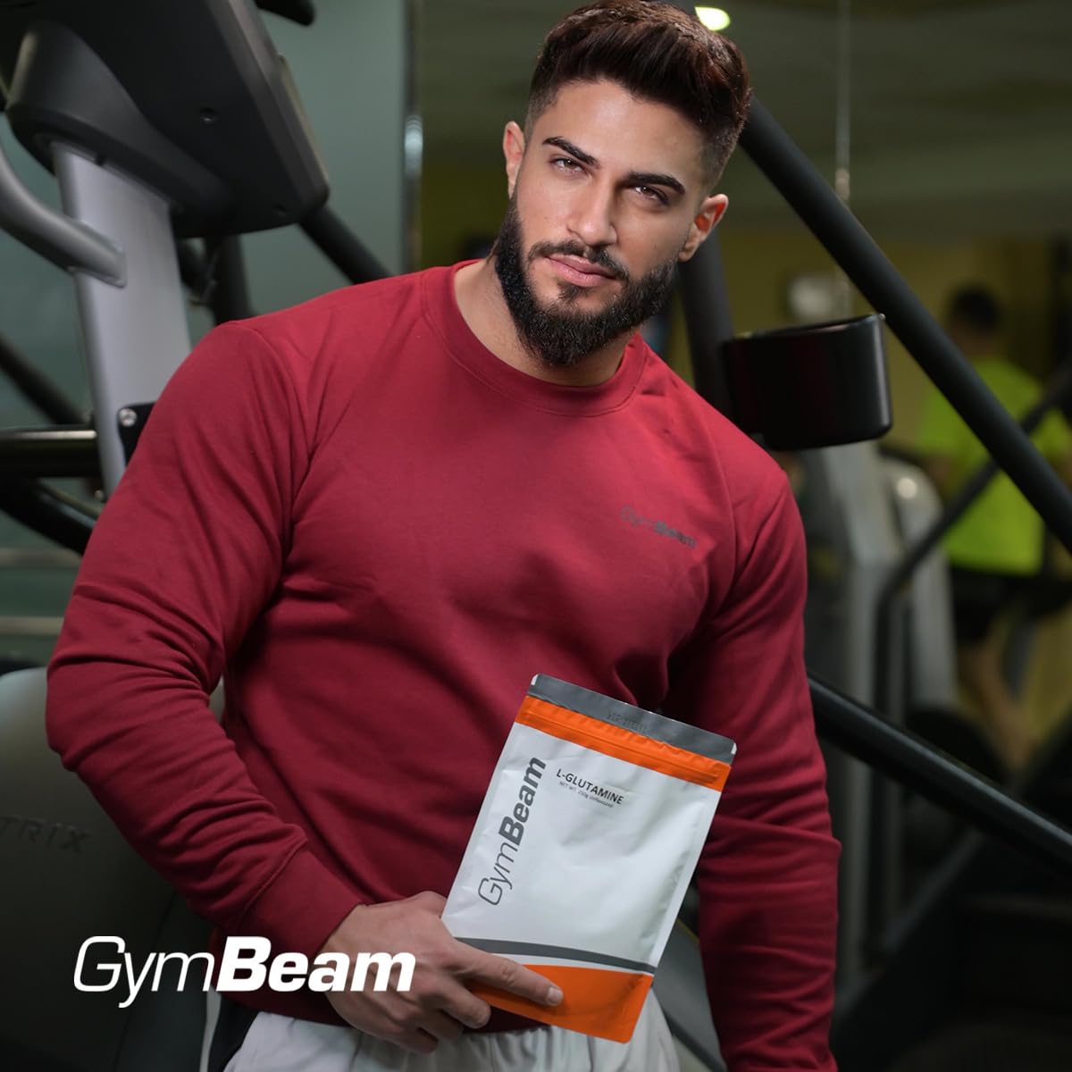 GymBeam L-Glutammina in Polvere, Amminoacidi Essenziali, Metodo di Fermentazione Delicato, Glutammina, Gusto Neutro, Sintesi Proteica nei Muscoli, Amminoacidi Essenziali in Polvere (Neutro, 500 g)