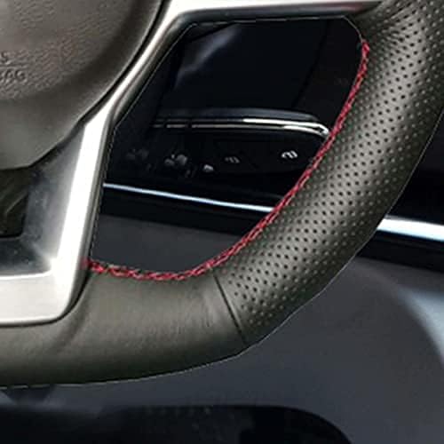 Miniatura 3 de Funda protectora para volante, para Nissan X-Trail Qashqai Leaf Micra Altima Rogue (deporte), cubierta de cuero cosida a mano para volante de