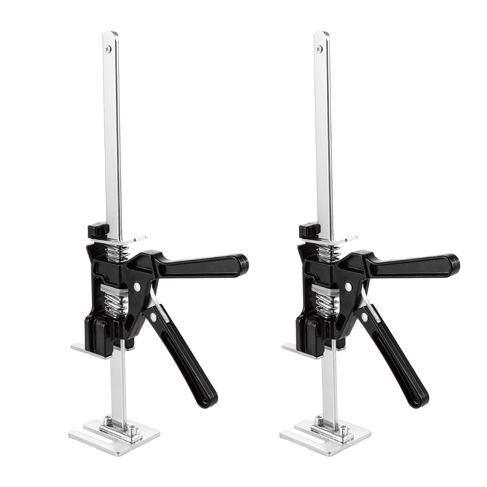 YAYODS Juego de 2 Elevadores de Mano para Bricolaje, Altura Ajustable 0-25cm, Brazo de Apoyo de Acero Inoxidable, Herramienta de Elevación de Precisión y Nivelación para Instalación de Puertas, Armari