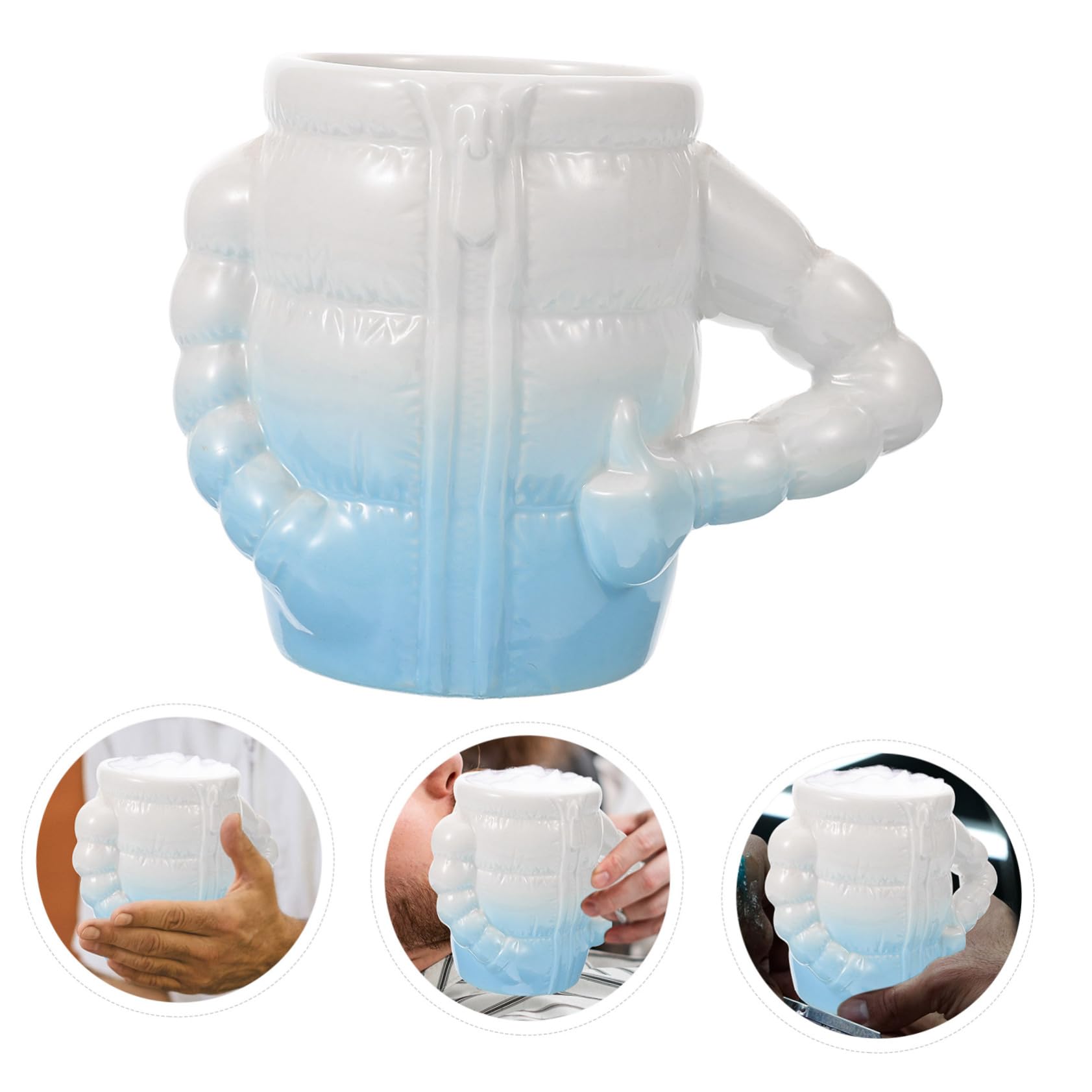 FRCOLOR 3 Piezas De Crema De Afeitar Cuenco De Espuma Jabón De Afeitar Herramienta De Para Hombres Suministros De Cuenco De Reutilizable De