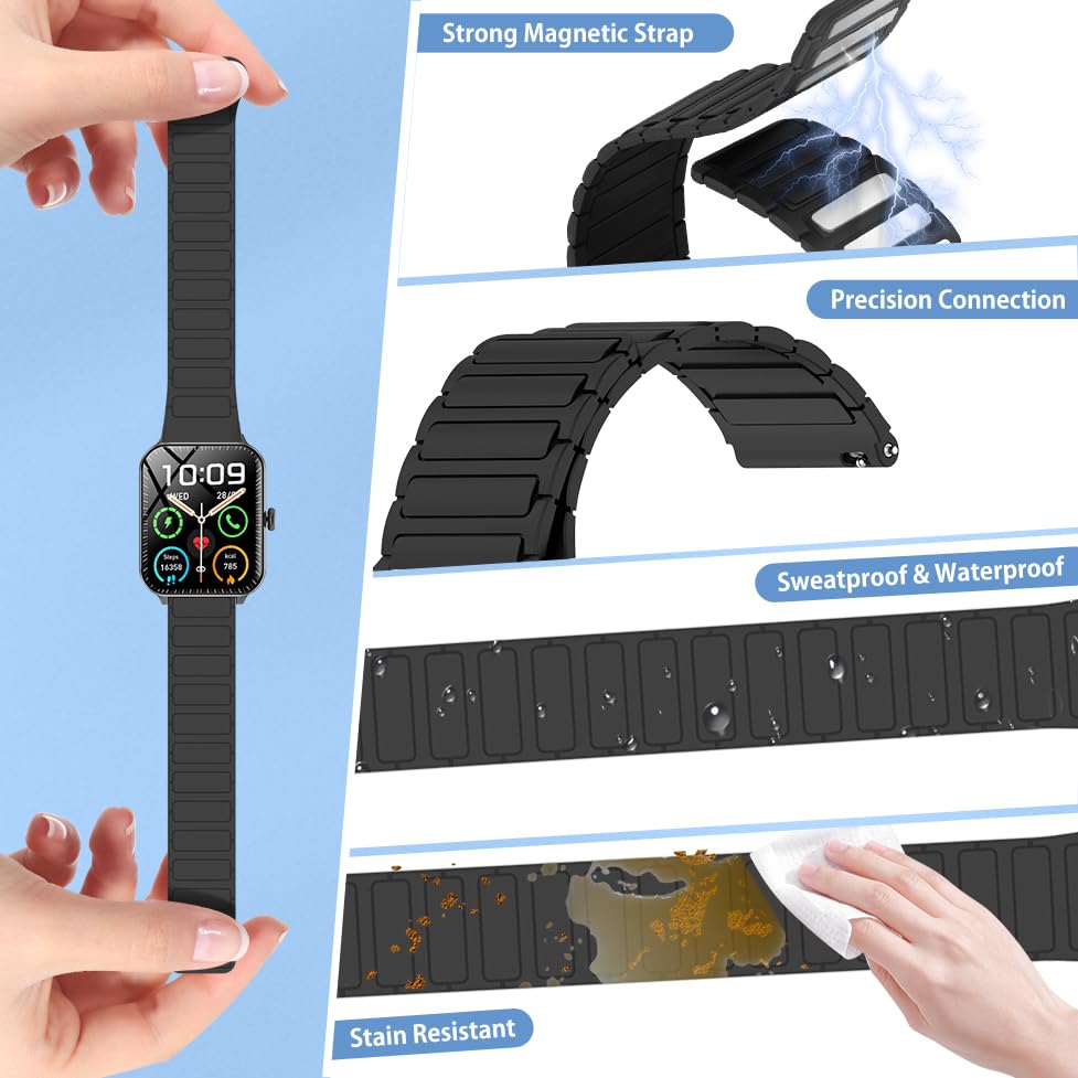 Correa de silicona magnética para reloj Blackview R50Pro miniatura 3