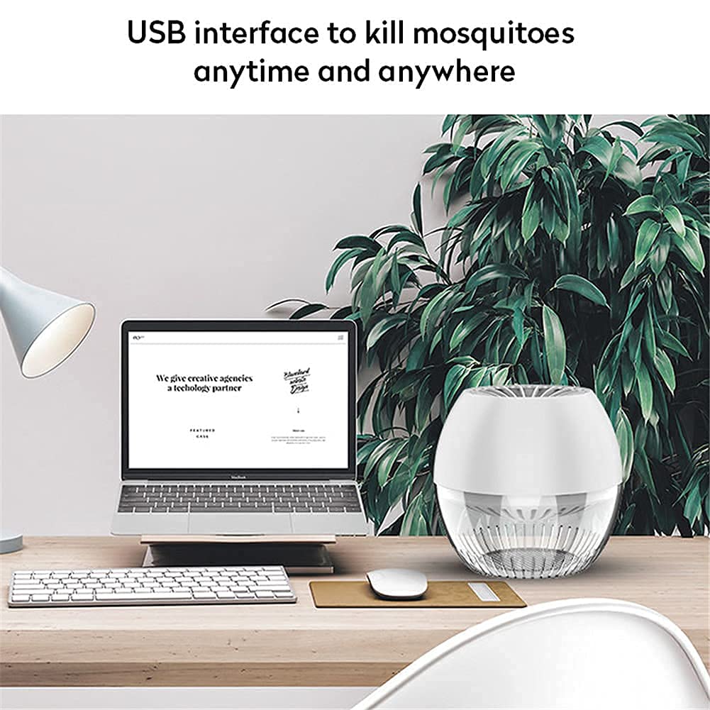 Lampe Anti-moustiques UV, USB LED Bug, Anti-moustiques, Anti-moustiques, Anti-rayonnement, répulsif Muggen, piège à Mouches pour Chambre, Cuisine, Bureau (Jaune)