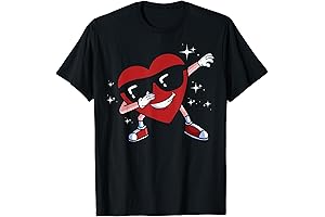 Dabbing Heart Funny Valentine's Day T-Shirt