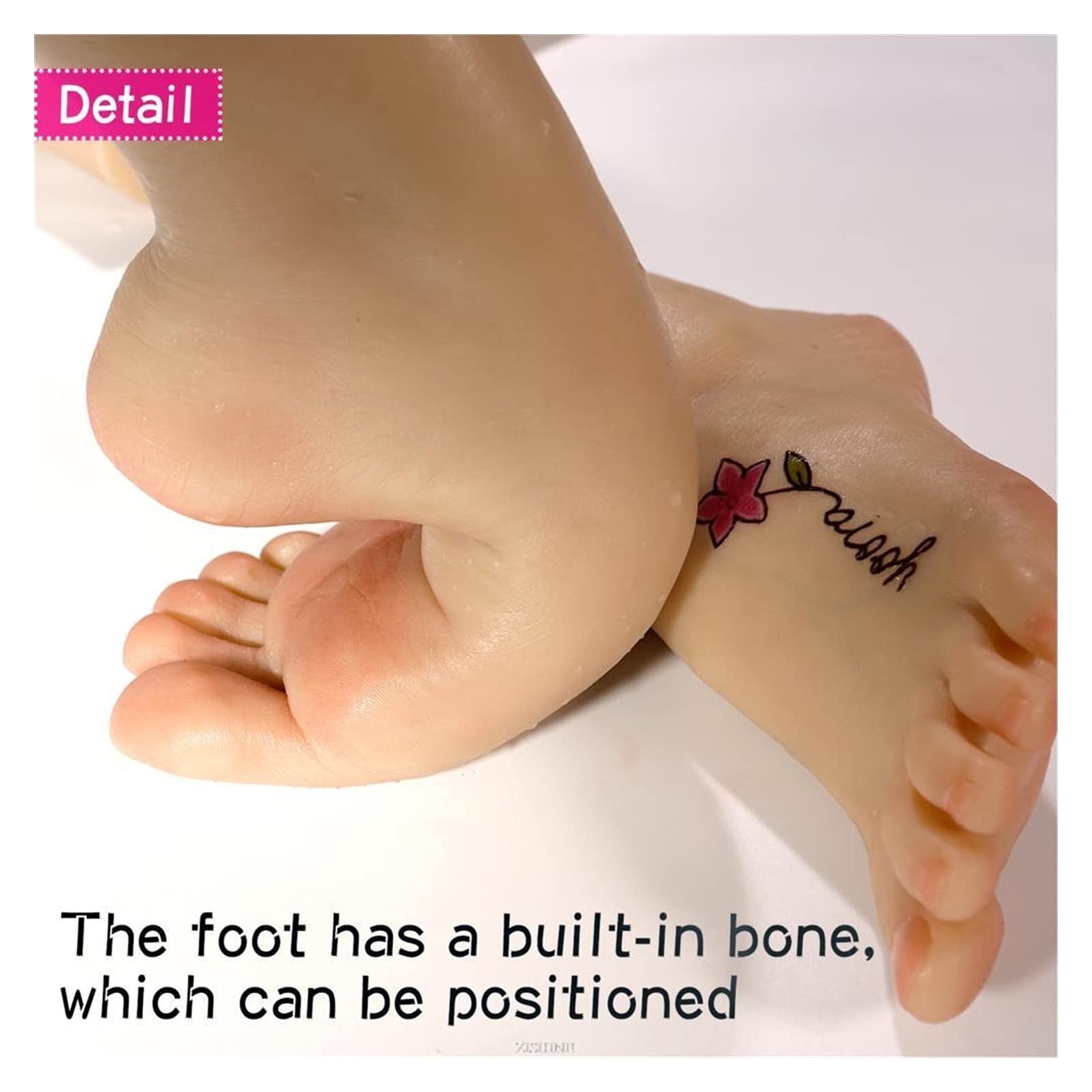 Model stóp Widoczne naczynia krwionośne Fałszywe naprawdę widać naczynia krwionośne Wyświetlacz do paznokci Tarsel Gumowa kobieta(Toes with bone,One pair)