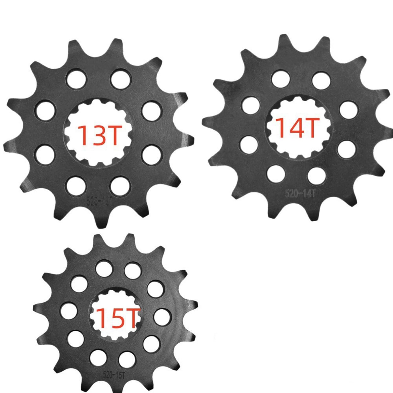 1 Pignon De Sortie De Boîte (pignon Avant) 520 13T 14T 15T pour Ninja 400, KLX300, KLX300A, KLX 300