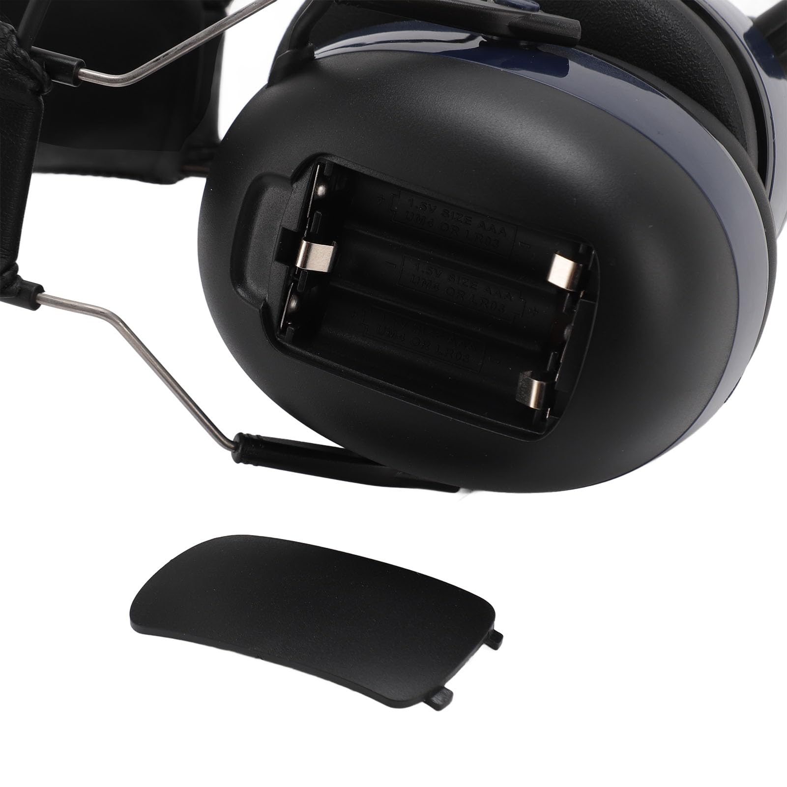Auriculares con Protección Auditiva, Orejeras Electrónicas SNR, Reducción de Ruido de 30dB con Cable de Sonido de 3,5 Mm para Jardinería (BLUE)