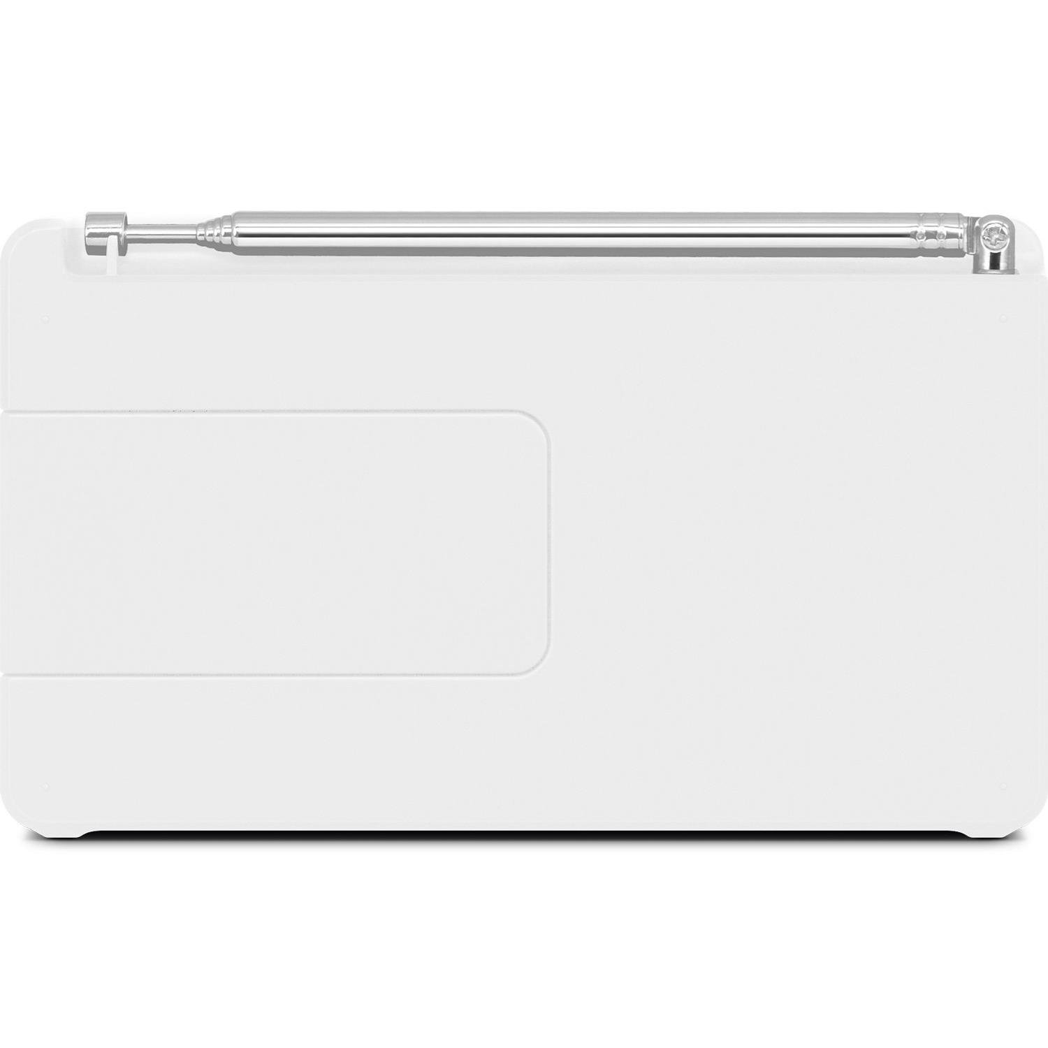 Nordmende Transita 100 Radio Dab Portable et puissante (Dab+, FM, Haut-Parleur, Prise Casque, mémoire des favoris, écran OLED, Batterie, Petite, Portable) - Blanc