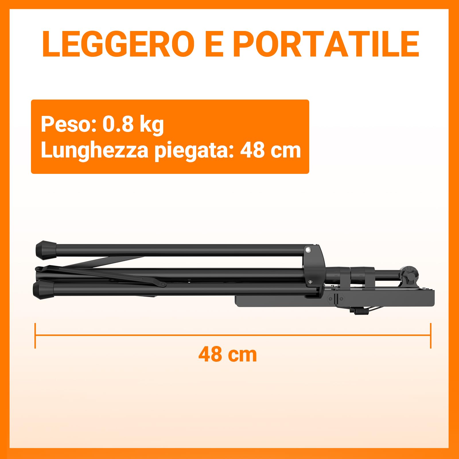 IRONTREE Leggio Musicale - Supporto per Libri a Doppio Uso 2 in 1, Leggio Piegevole Portatile e Leggero con Clip per Spartiti e Borsa da Trasporto, Adatto per Esecuzioni Strumentali (Nero)