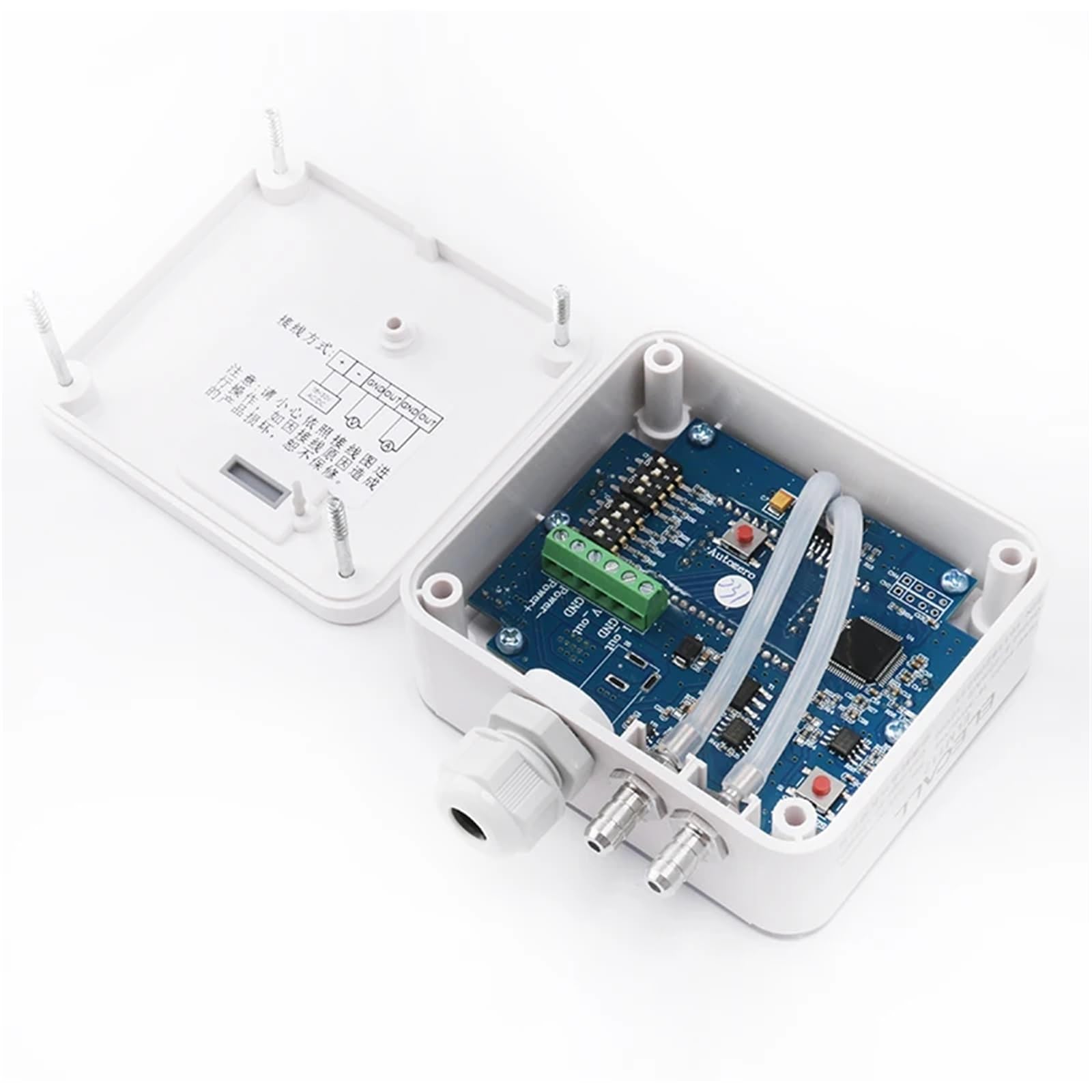 ELM112 Mini transmisor de presión diferencial, aire, sensor Alta precisión(0-2500pa,0-5V)