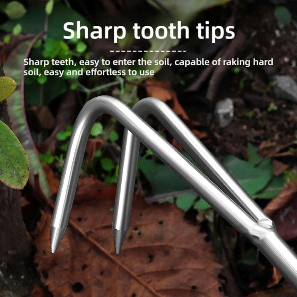 根こそぎ除草ツール、ガーデニングハンドウィーダー 2/3/5歯付き マンガン鋼 庭の農場の雑草除去用、2025