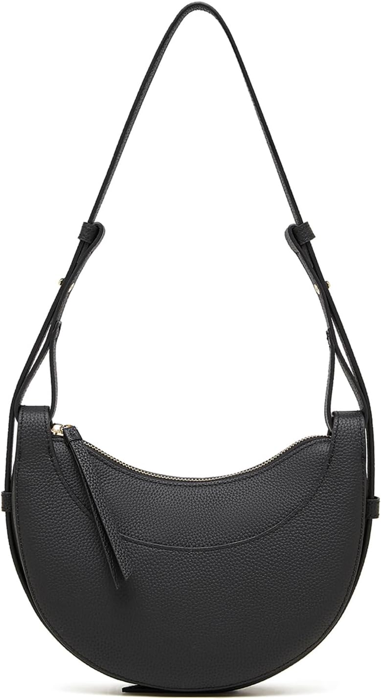 Genuine Leather Shoulder Bags for Women, Crossbody Satchel with Adjustable Strap, L...