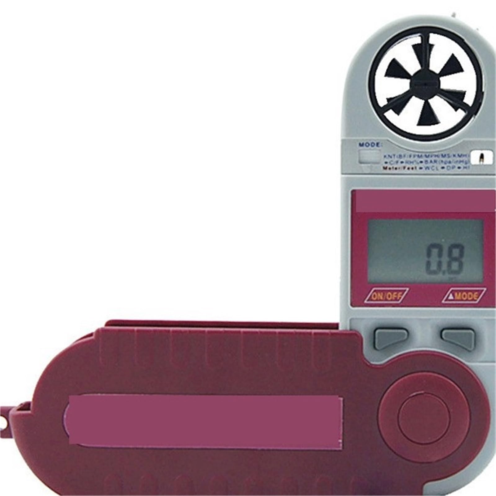 AZ8910 Tragbares Anemometer, tragbares Flügelrad-Anemometer Temperatur-, Feuchtigkeits- und Luftdruck-Anemometer