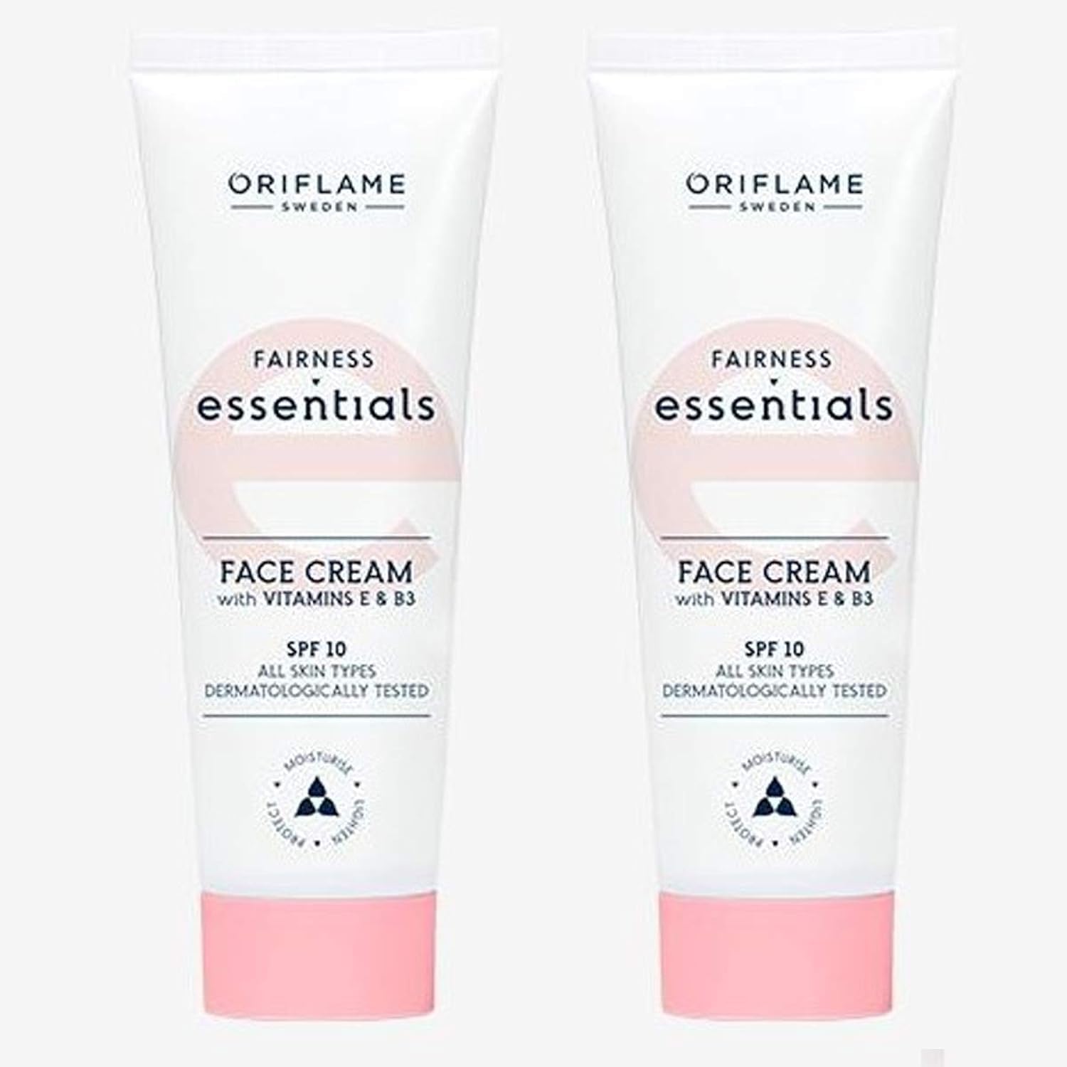 ESSENTIALS Fairness Essentials Face Cream with Vitamins E & B3 SPF 10, 50 ml pack of 2