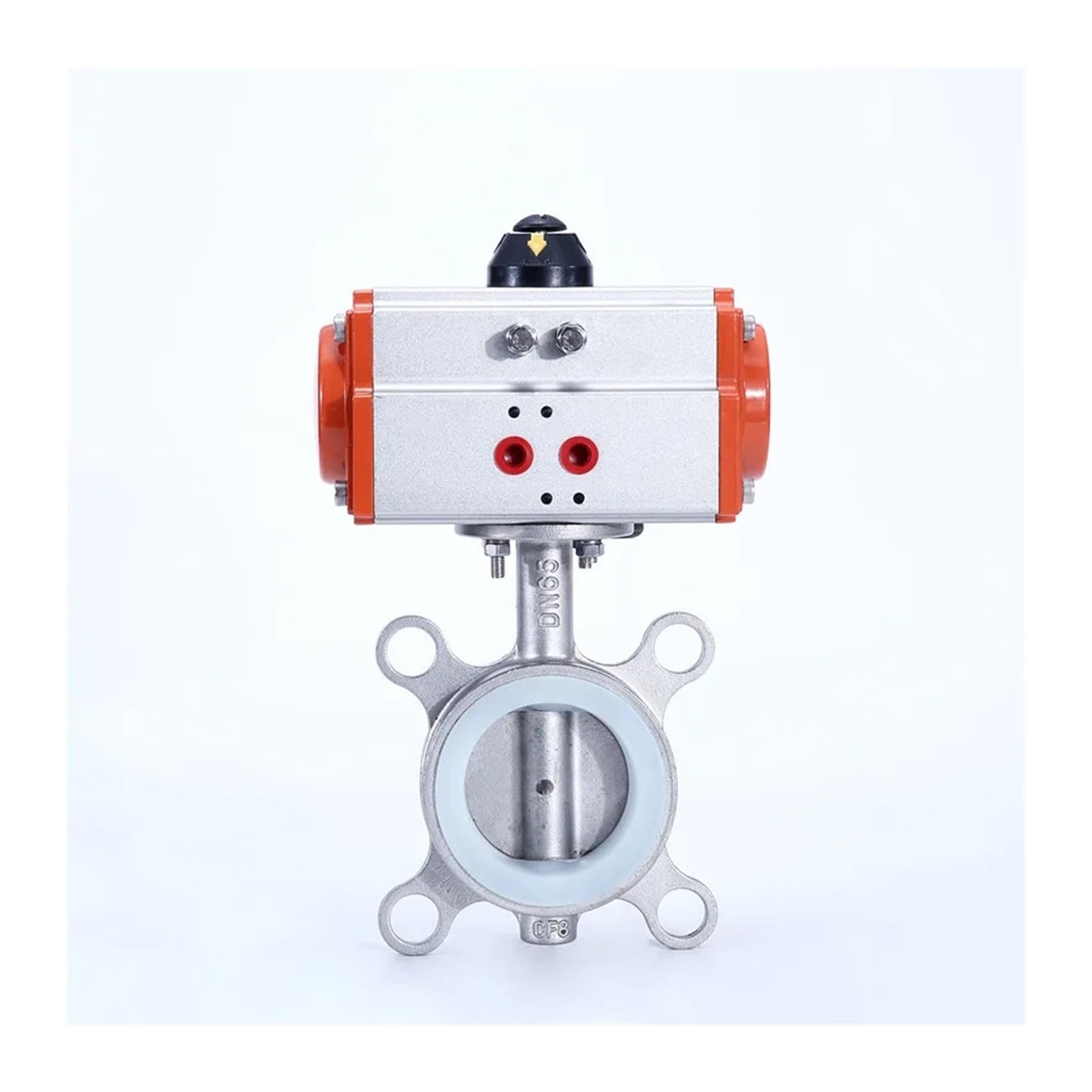 2" Pneumatic Butterfly Valve Wafer Type Pneumatic Valve 304 Stainless Steel Seal Clamping Pneumatic Butterfly Balve