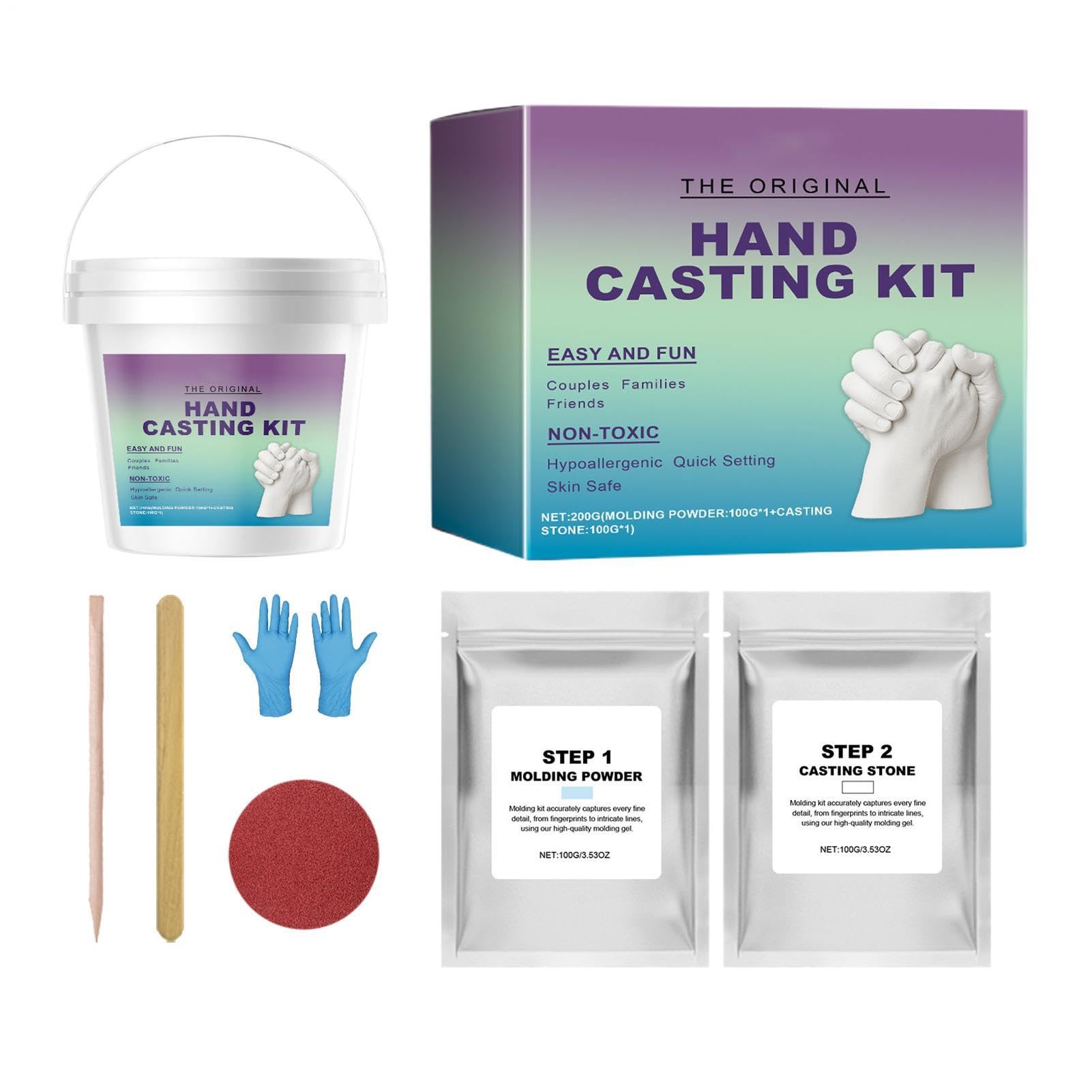 Kit Moulage Mains pour Couples Romantique Fait Main Sentimental