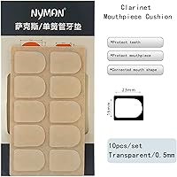 Vista 22 de Rockhouse Accesorios para clarinete Boquilla, Parche para Dientes, Protector de Dientes, Pieza de Boca Negra, Adhesivo Sax para B Flat, Alto, Tenor