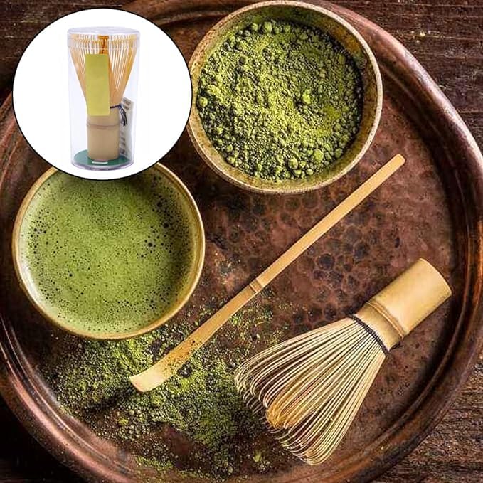 Ensemble Fouet à Matcha En Bambou Naturel – 3 Pièces – Pour Préparation Thé Vert, Cérémonie Du Thé, Boisson - 9