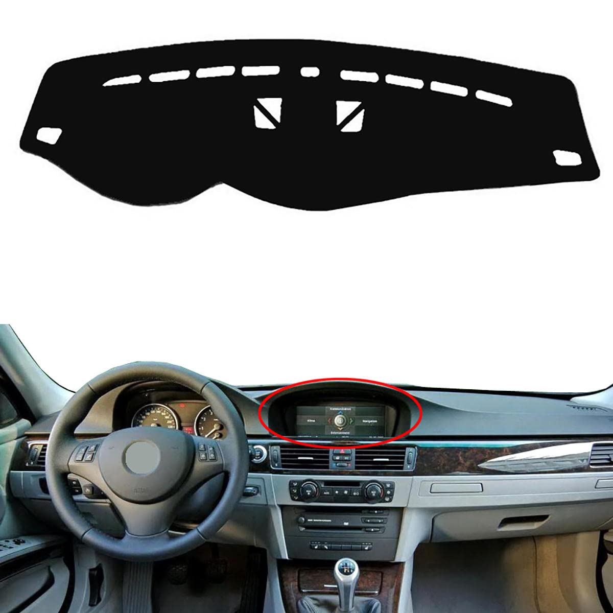 Alfombrilla para salpicadero BMW Serie 3 E93 protector interior alta resistencia 7