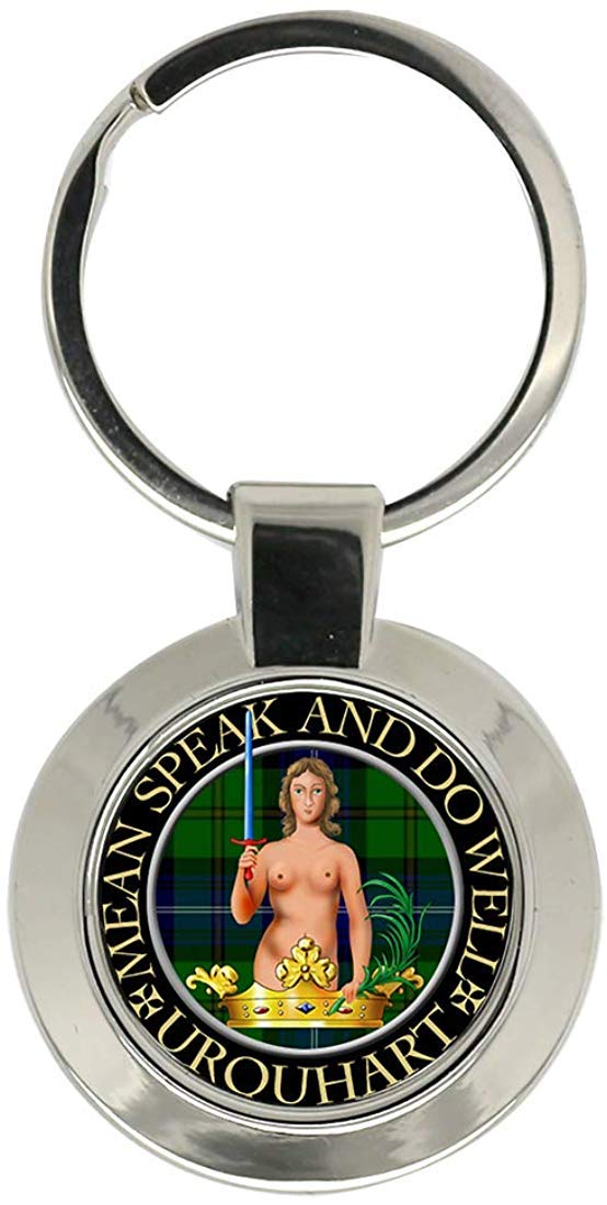 Giftshop Uk Unisex Silver Coloured Metal Urquhart Scottish Clan Key Ring