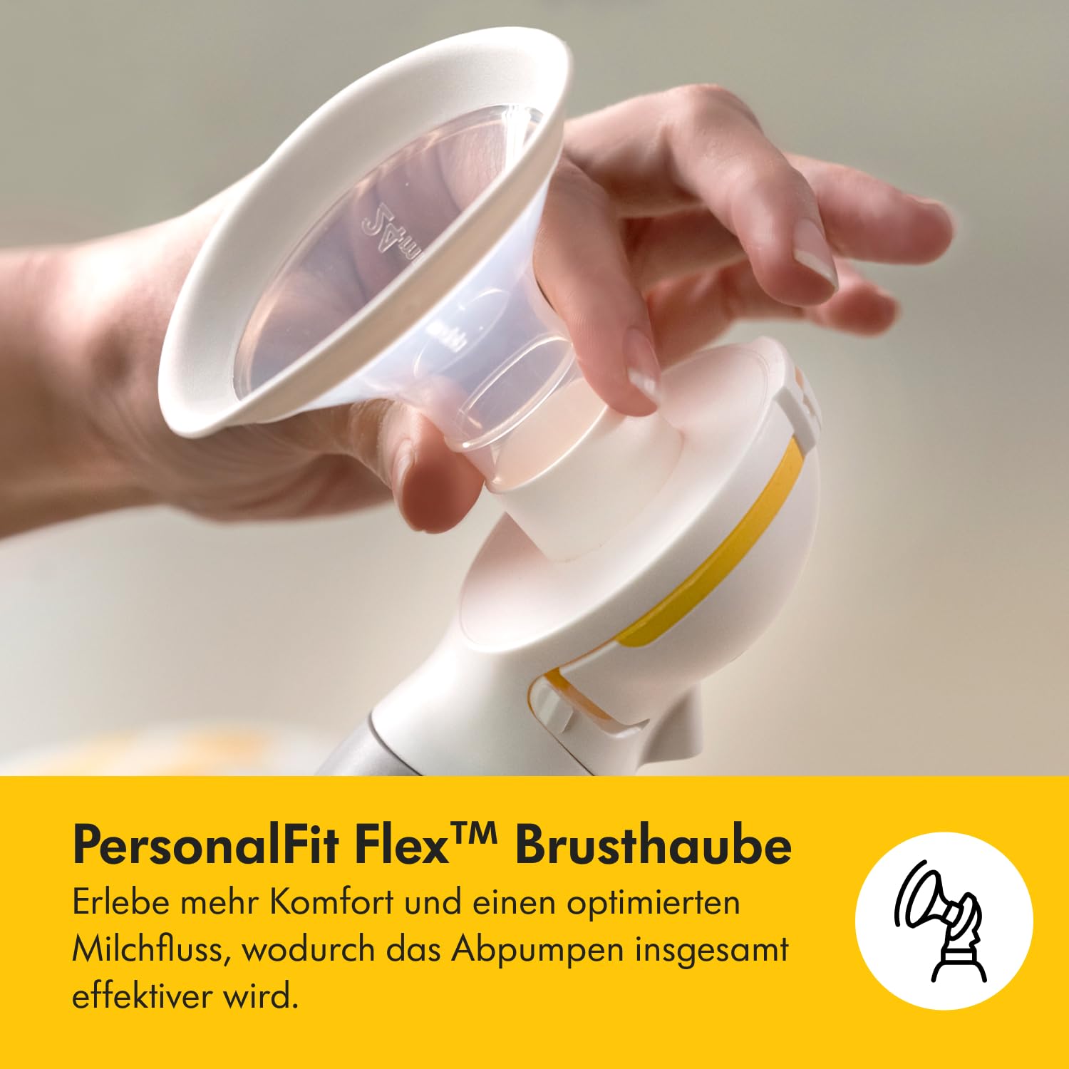 Medela Solo Elektrische Einseitige Milchpumpe – Leiser Betrieb – Aufladbar über USB – Mit PersonalFit Flex Brusthaube und Medela 2-Phase-Expression-Technologie