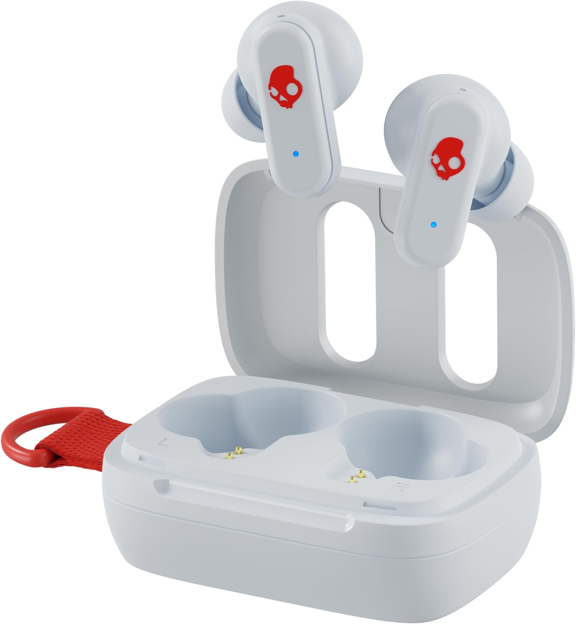 SkullcandyDime 3 in-Ear Wireless Earbuds, 20 Hr Battery, Microphone, Works with iPhone Android and Bluetooth Devices, Triple Threat White