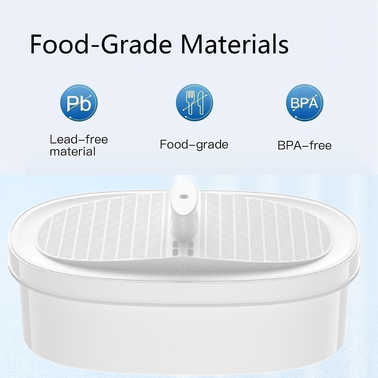 4 Pack WD-PF-01A Plus Replacement Filter for All Water-Drop Pitcher Filtration System, Compatible with Water-Drop WD-PF-01A Plus, Reduces PFOA/PFOS, Chlorine, Last Up to 3 Months or 200 Gallons, White