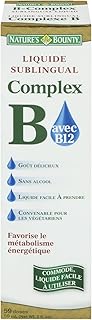 Nature's Bounty Vitamin B Complex Liquid, Helps the Body Metabolize Carbohydrates, Fats, and Proteins, 59 mL