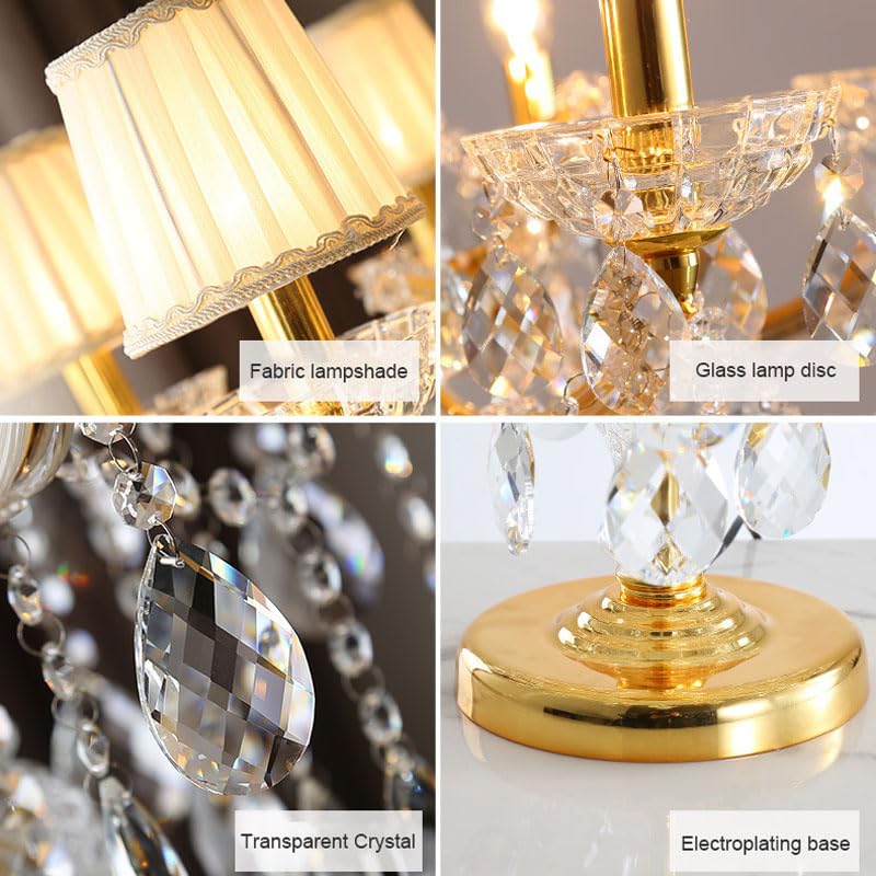 Europejska kryształowa lampa podłogowa, 7 świateł lampa stojąca w gospodarstwie, elegancka kryształowa lampa podłogowa do biura, czytelni, sypialni