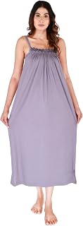 Rylie ﻿Women’s Sleeveless Nighty with Adjustable Straps | Soft Comfortable Nightwear for Daily Sleep & Summer | Relaxed Fi... Price In India